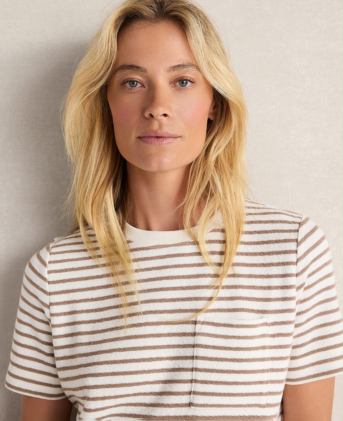 Haven Well Within Cotton Blend Textured T-Shirt Dress | Ann Taylor