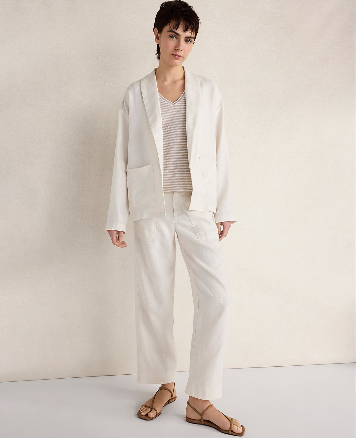 Haven Well Within Heavyweight Linen Blazer | Ann Taylor