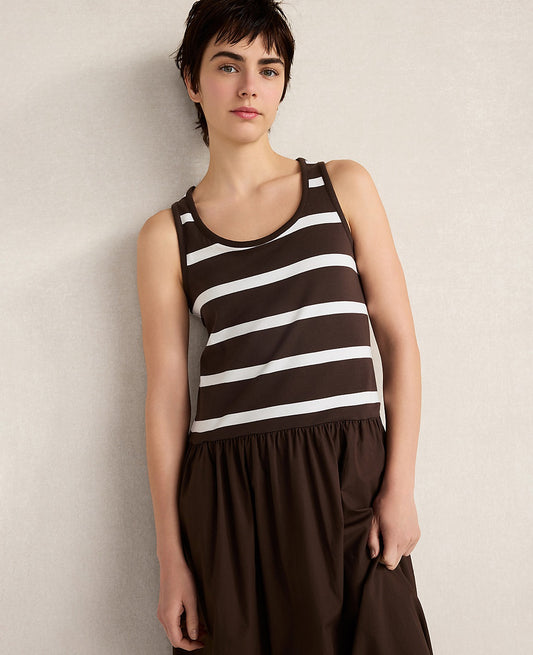 Haven Well Within Organic Cotton Stripe Midi Dress | Ann Taylor