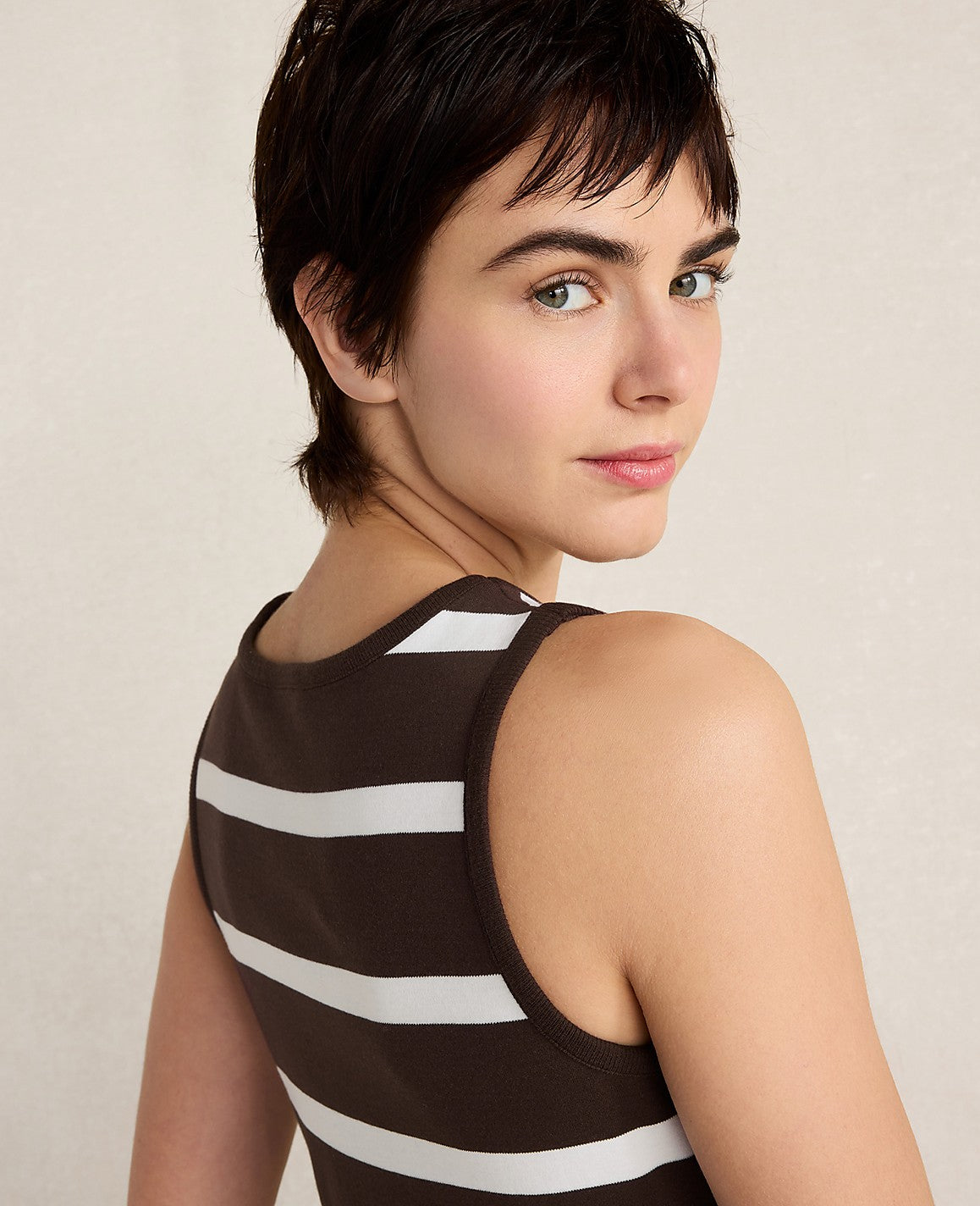 Haven Well Within Organic Cotton Stripe Midi Dress | Ann Taylor