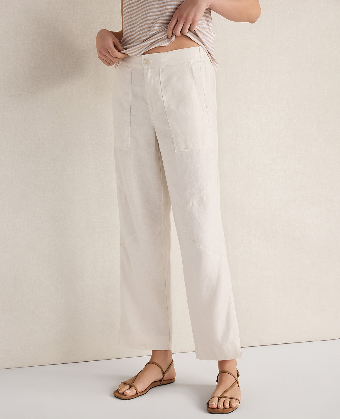 Haven Well Within Heavyweight Linen Wide Leg Pants | Ann Taylor