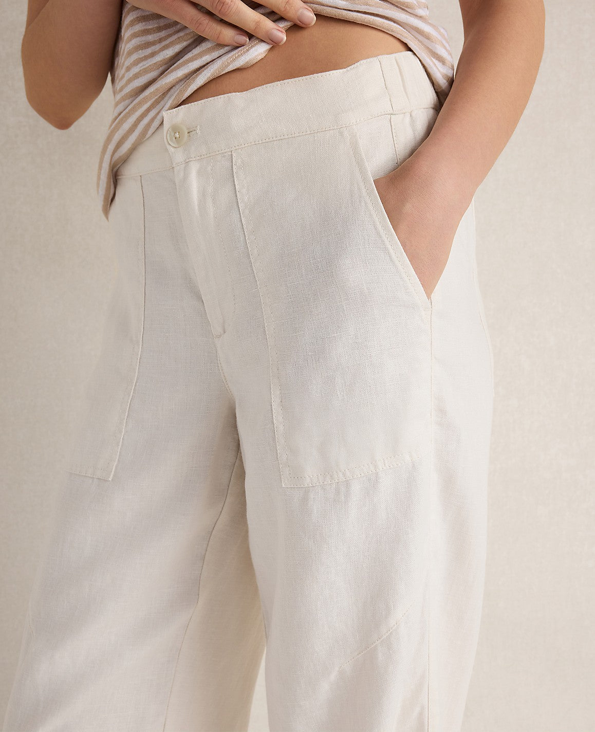 Haven Well Within Heavyweight Linen Wide Leg Pants | Ann Taylor
