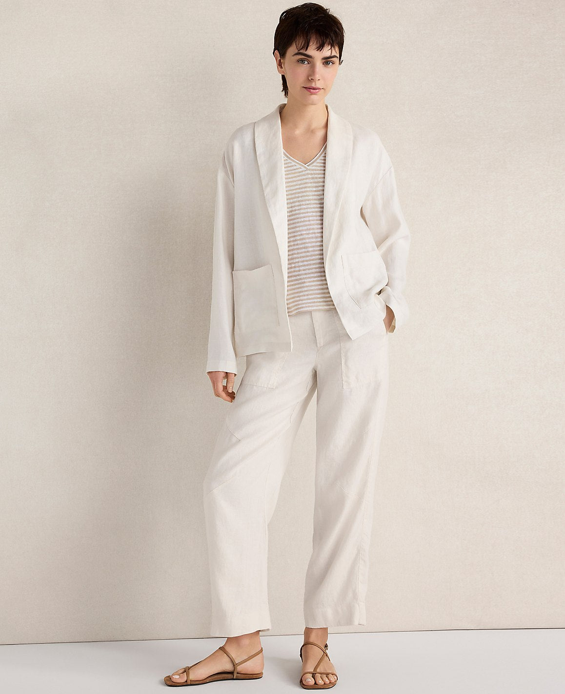 Haven Well Within Heavyweight Linen Wide Leg Pants | Ann Taylor