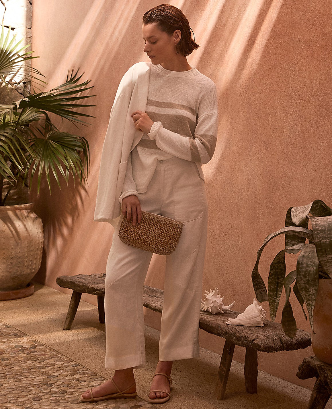 Haven Well Within Heavyweight Linen Wide Leg Pants | Ann Taylor