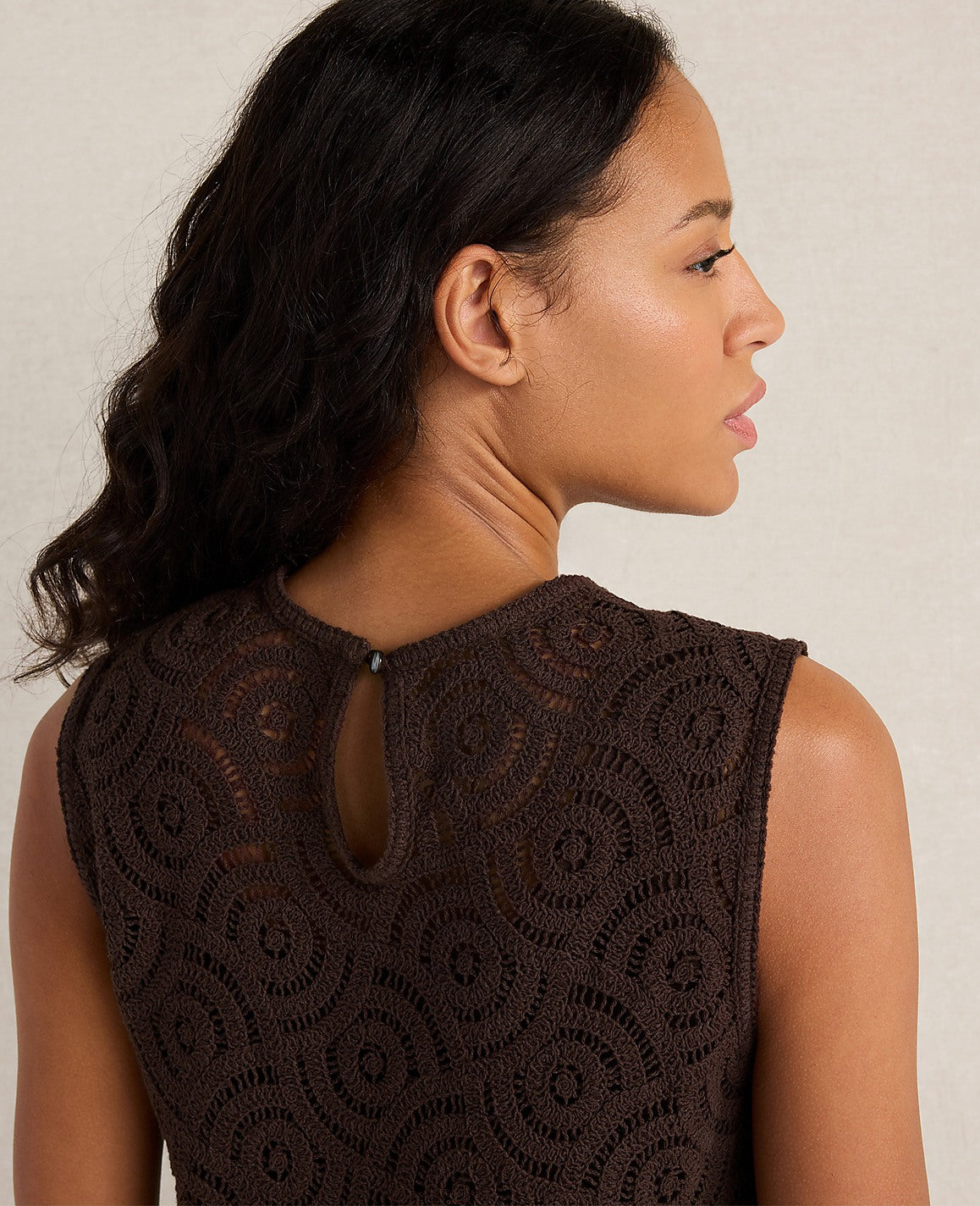Haven Well Within Cotton Crochet Scalloped Tank | Ann Taylor