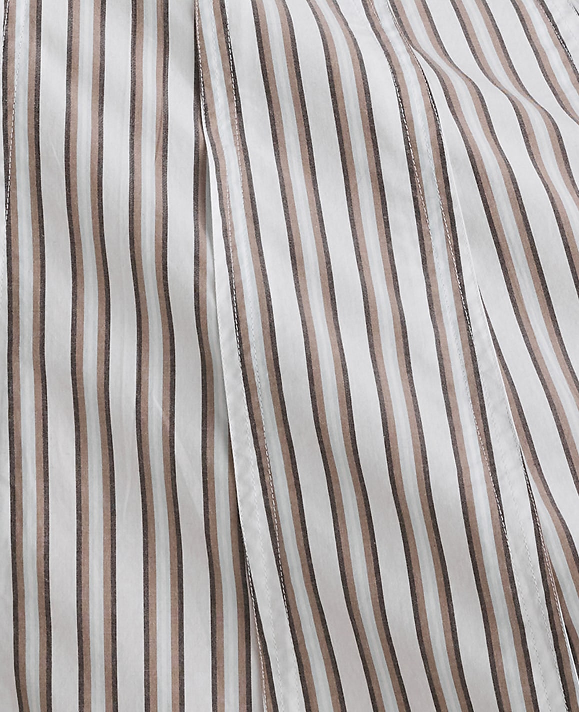 Haven Well Within Organic Cotton Poplin Stripe Drop Waist Skirt | Ann Taylor