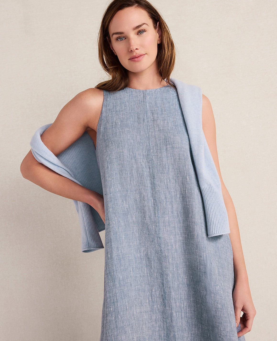 Haven Well Within Linen Boat Neck Maxi Dress | Ann Taylor