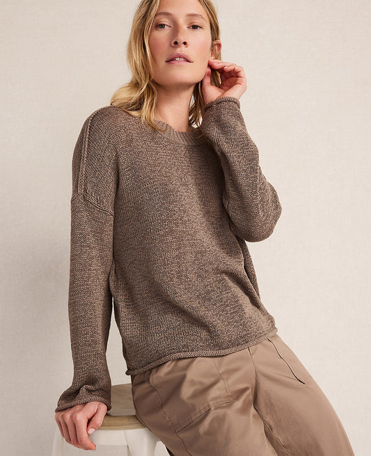 Haven Well Within Linen Tape Yarn Crewneck | Ann Taylor
