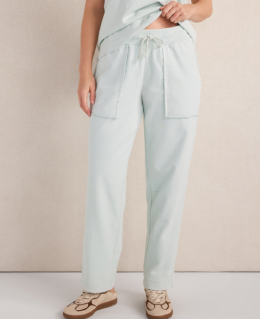 Haven Well Within Garment-Dyed Organic Cotton Terry Pants | Ann Taylor