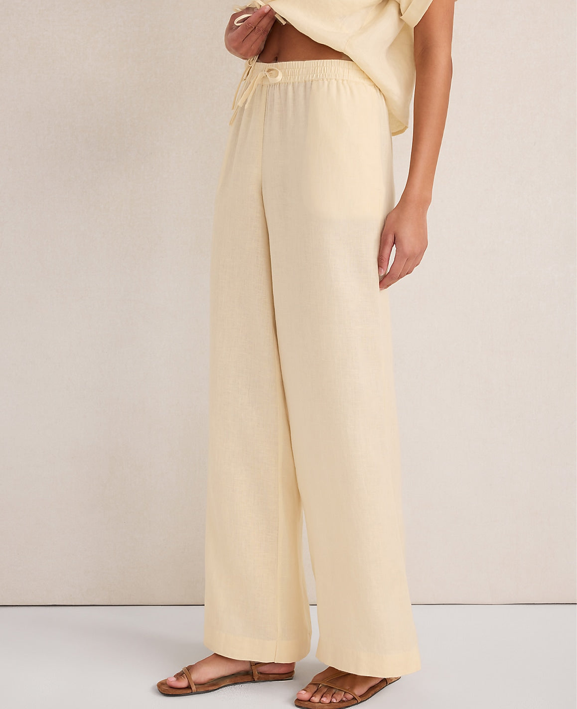 Haven Well Within Linen Wide Leg Pants | Ann Taylor
