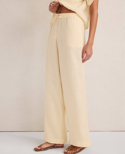 Haven Well Within Linen Wide Leg Pants | Ann Taylor