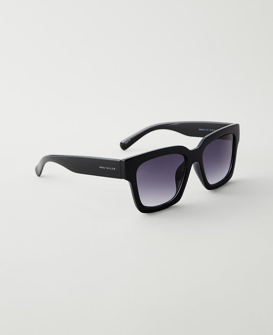Oversized Curved Square Sunglasses | Ann Taylor