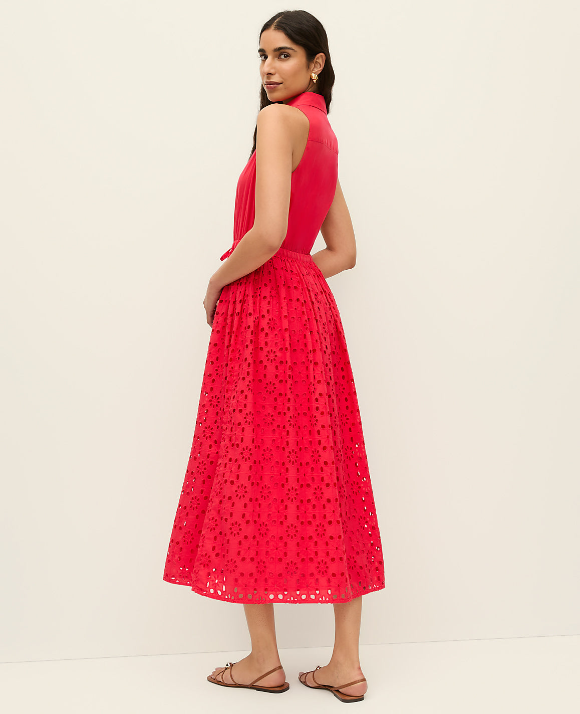 Eyelet Halter Maxi Dress | Ann Taylor