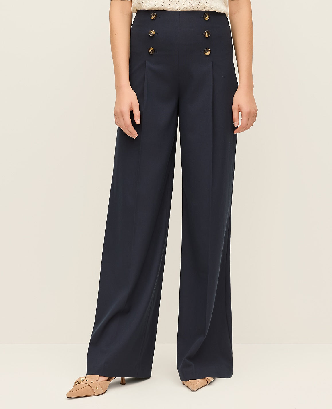 The Wide-Leg Sailor Pant | Ann Taylor