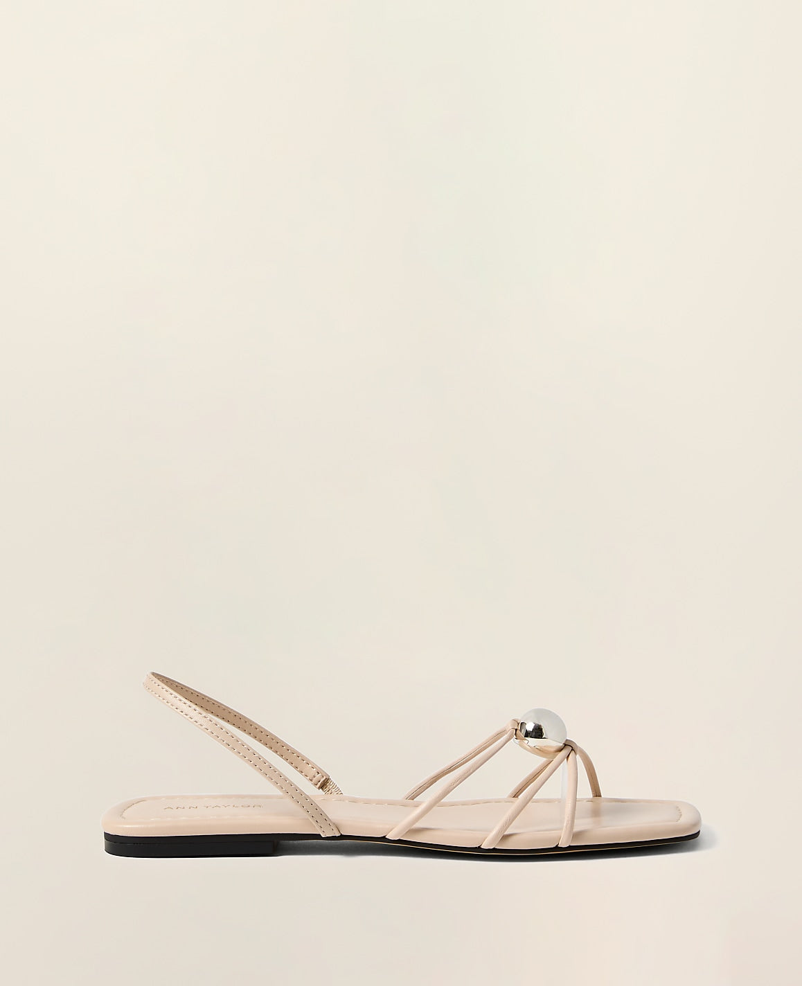 Leather Hardware Embellished Sandal | Ann Taylor