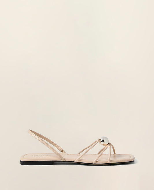 Leather Hardware Embellished Sandal | Ann Taylor