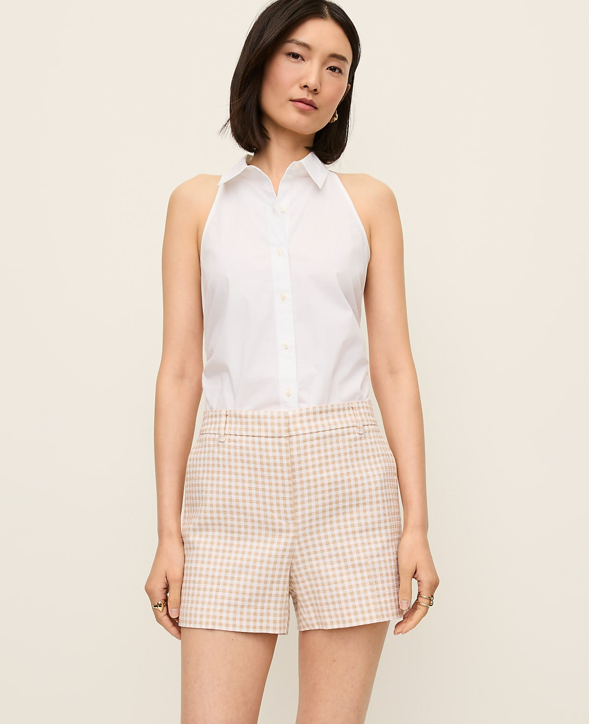The City Short in Gingham | Ann Taylor
