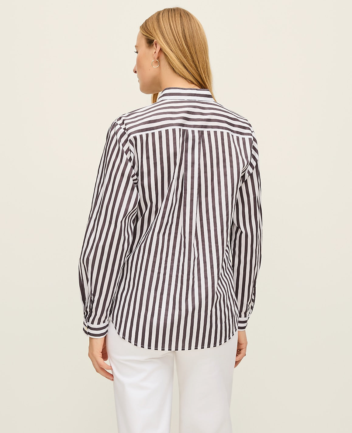 Striped Oversized Pocket Shirt | Ann Taylor