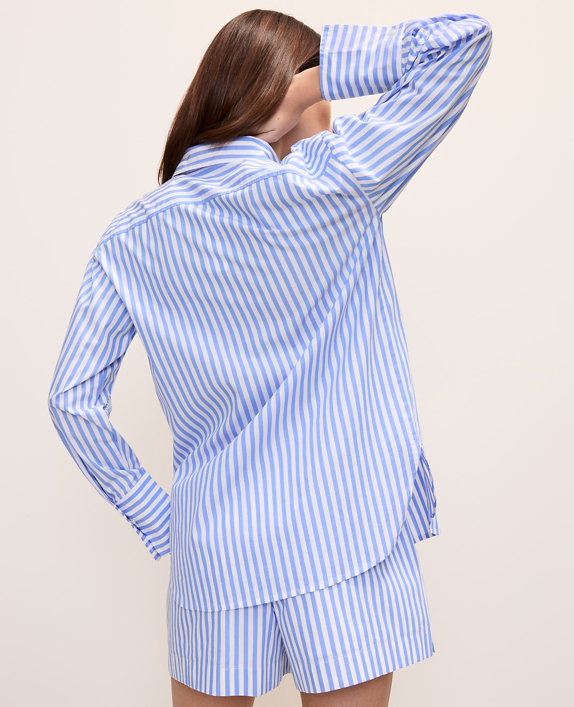 Weekend Striped Button Down Shirt | Ann Taylor