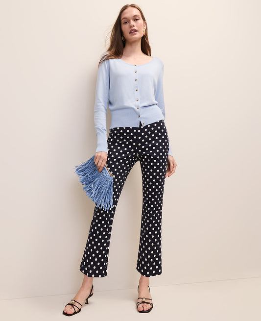The Petite Slim Kick Capri in Polka Dot | Ann Taylor