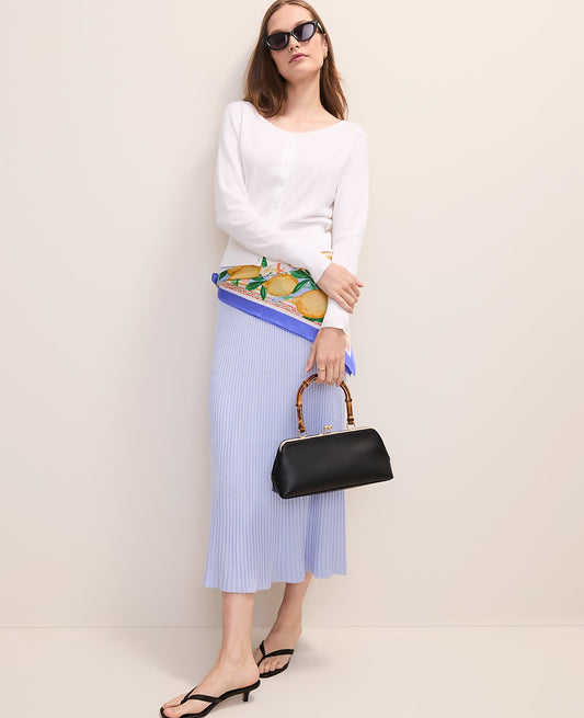 Petite Ribbed Midi Sweater Skirt | Ann Taylor
