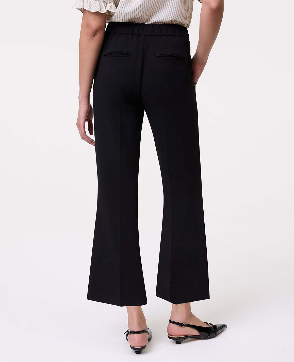 The Tall Relaxed Jayne Trouser in Textured Crepe | Ann Taylor