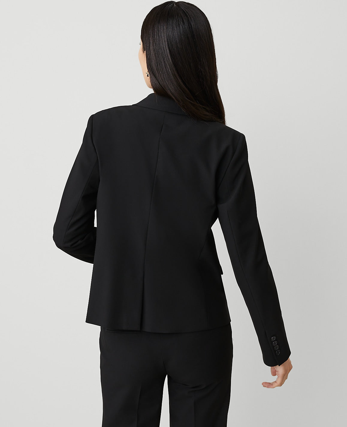 The Tall Notched Single Button Blazer in Seasonless Stretch | Ann Taylor