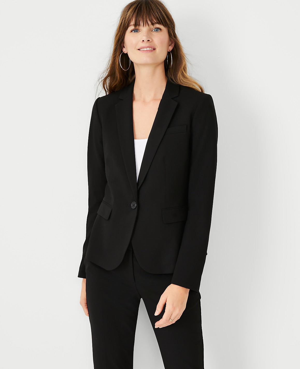 The Tall One-Button Blazer in Seasonless Stretch | Ann Taylor