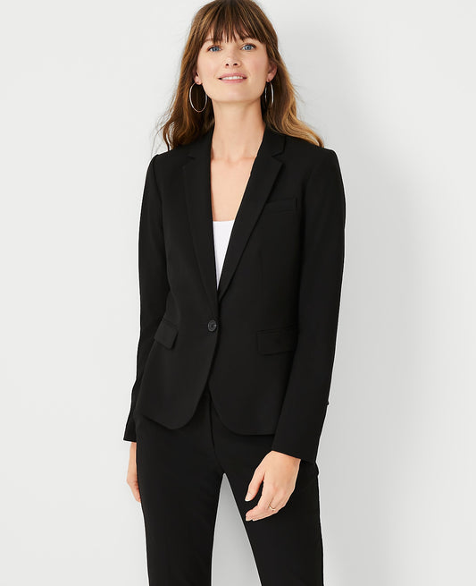 The Tall One-Button Blazer in Seasonless Stretch | Ann Taylor
