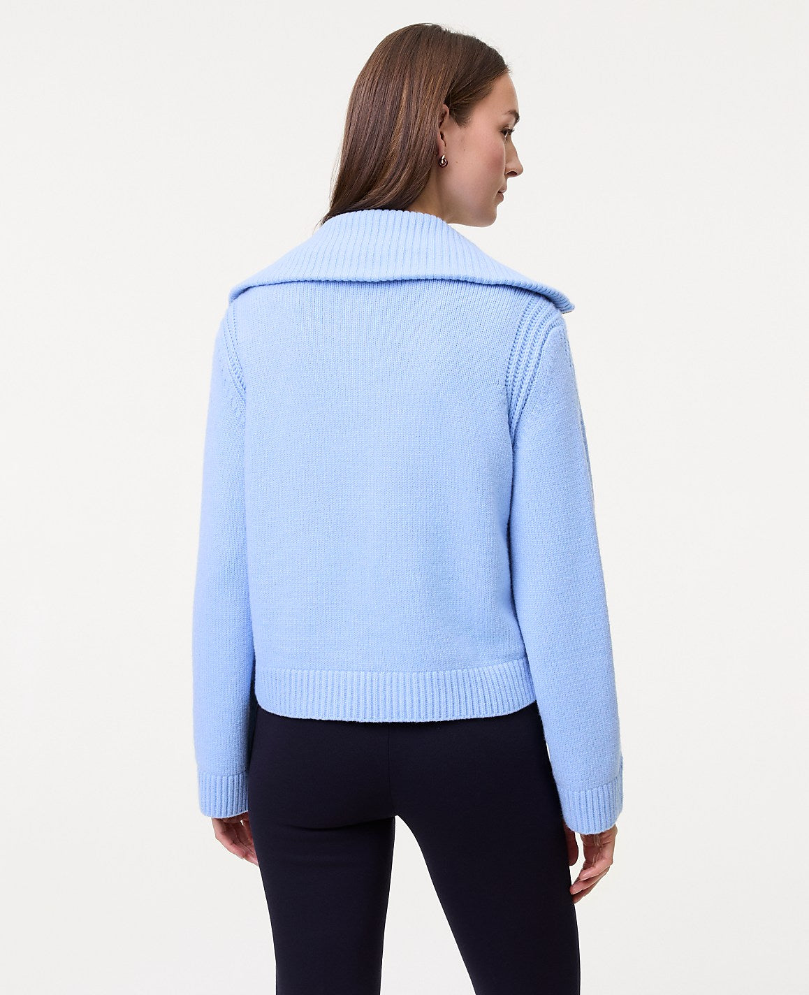 Weekend Contrast Stitch Sweater Jacket | Ann Taylor