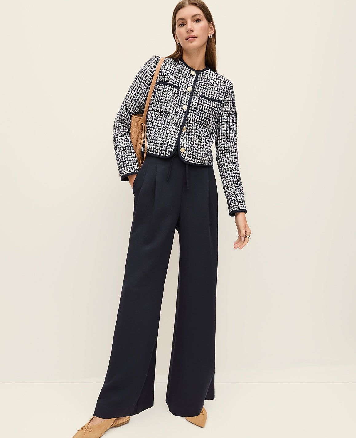 Weekend Easy Fit Wide-Leg Pant | Ann Taylor