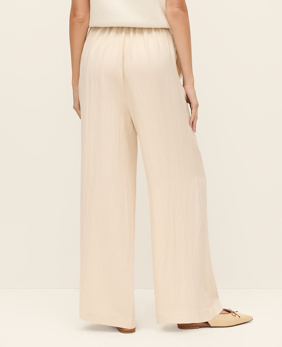 Weekend Easy Fit Wide-Leg Pant | Ann Taylor