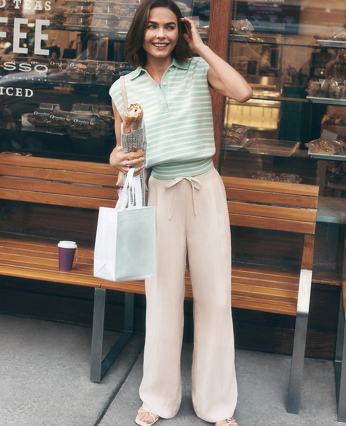 Weekend Easy Fit Wide-Leg Pant | Ann Taylor