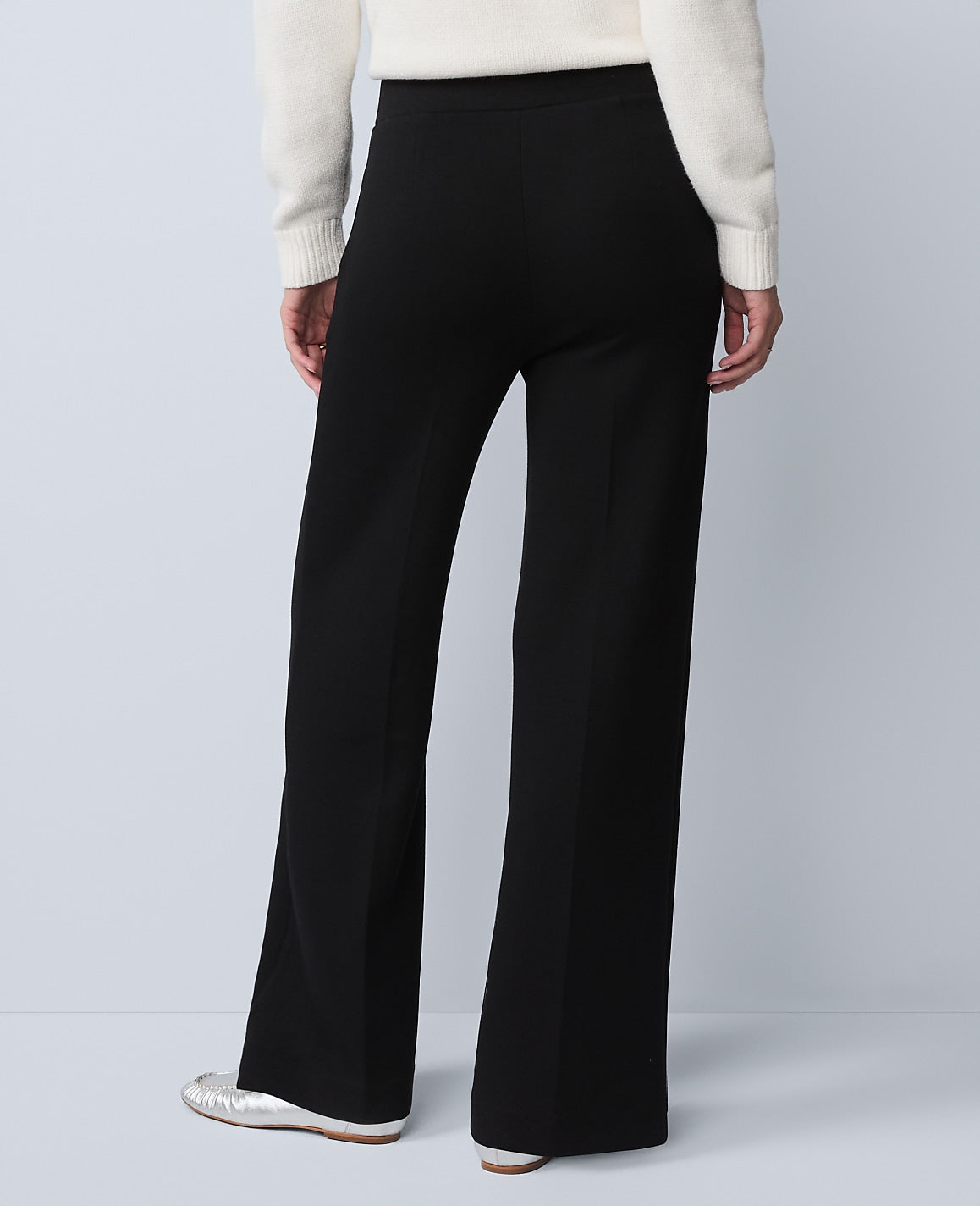 Weekend Easy Wide-Leg Pant in CloudPlush | Ann Taylor