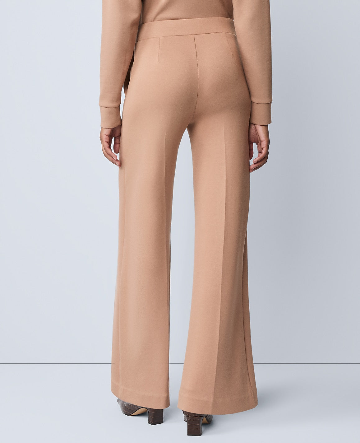 Weekend Easy Wide-Leg Pant in CloudPlush | Ann Taylor