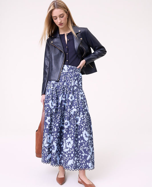 Weekend Floral Tiered Skirt | Ann Taylor