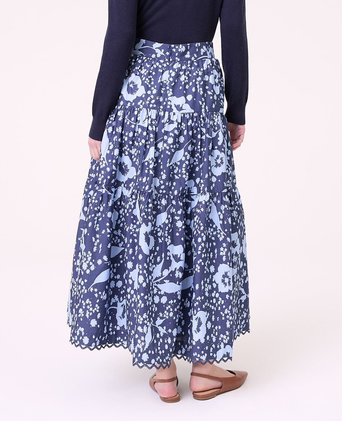 Weekend Floral Tiered Skirt | Ann Taylor