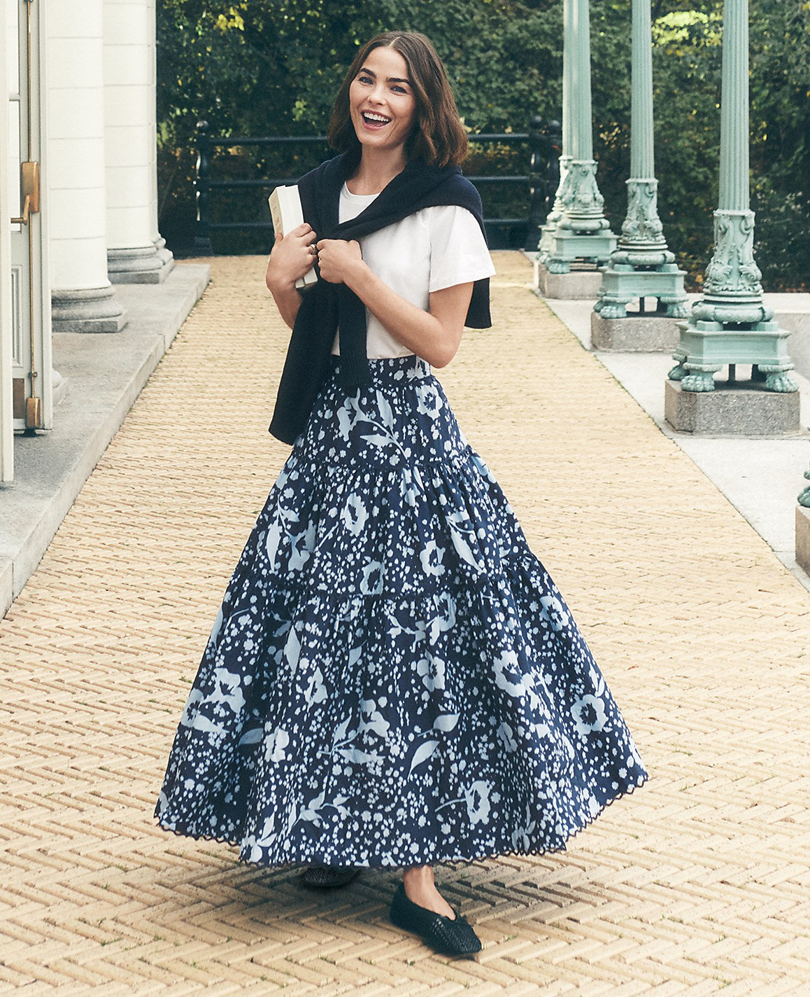Weekend Floral Tiered Skirt | Ann Taylor