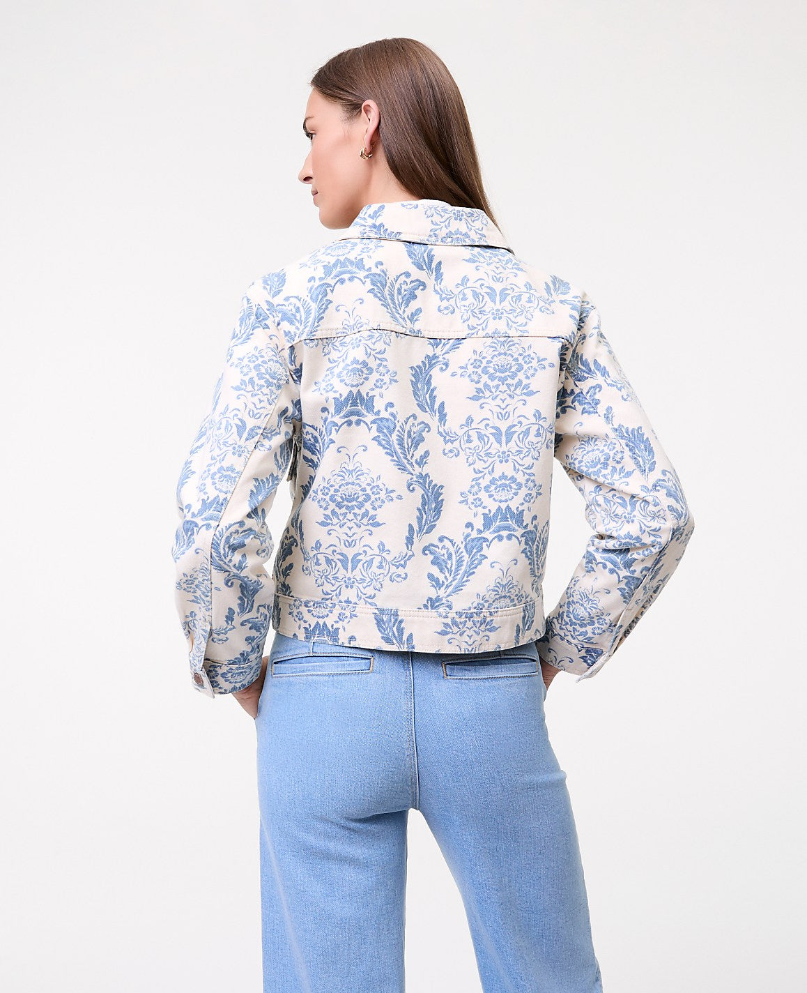 Weekend Toile Denim Jacket | Ann Taylor