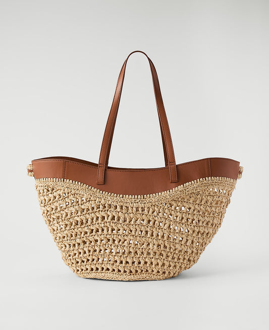 Weekend Straw Tote | Ann Taylor