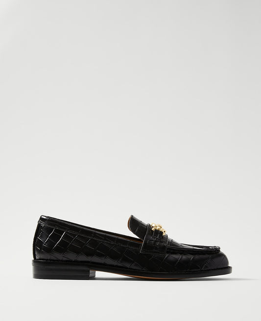 Weekend Horsebit Croco Loafers | Ann Taylor