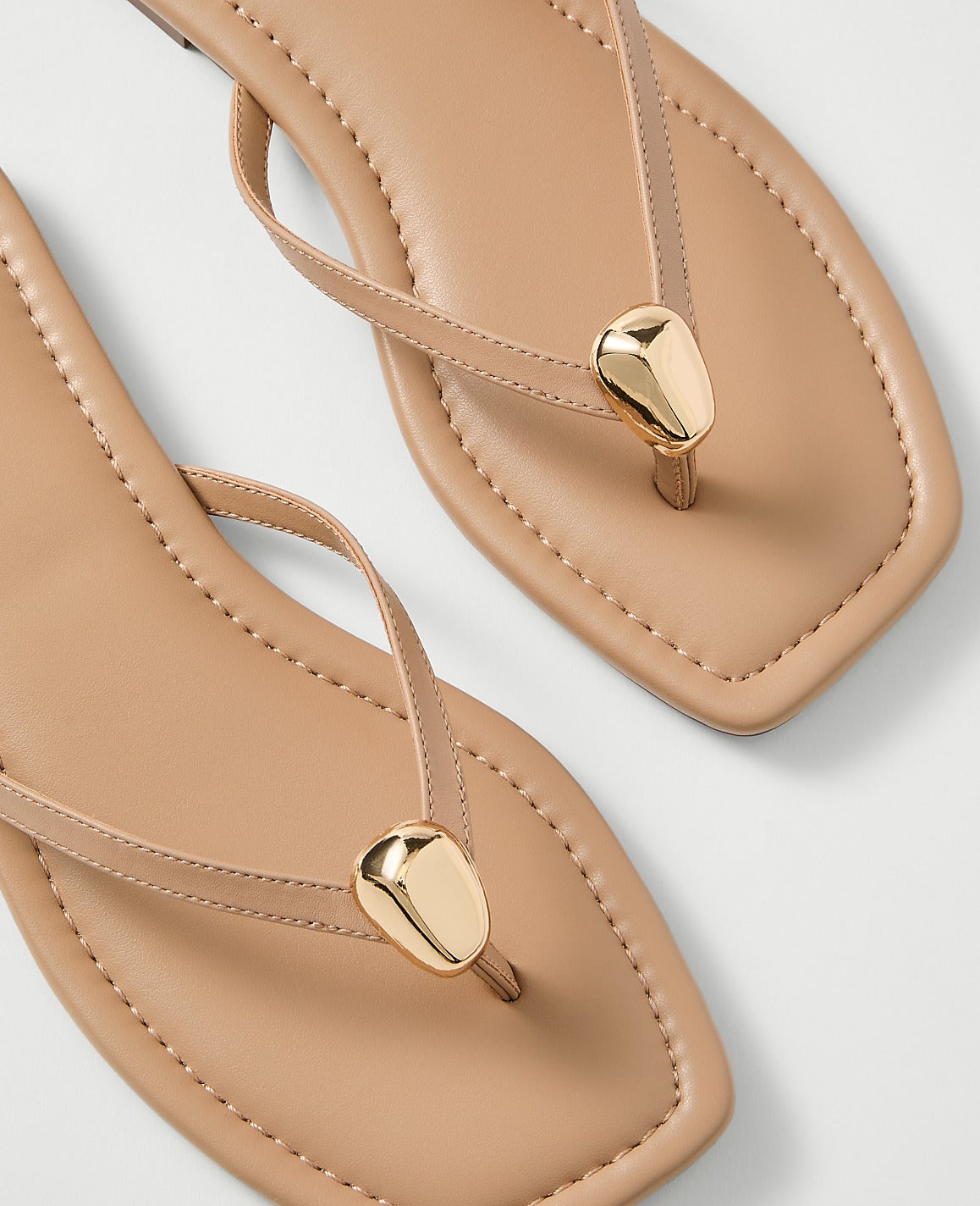 Weekend Leather Embellished Sandal | Ann Taylor