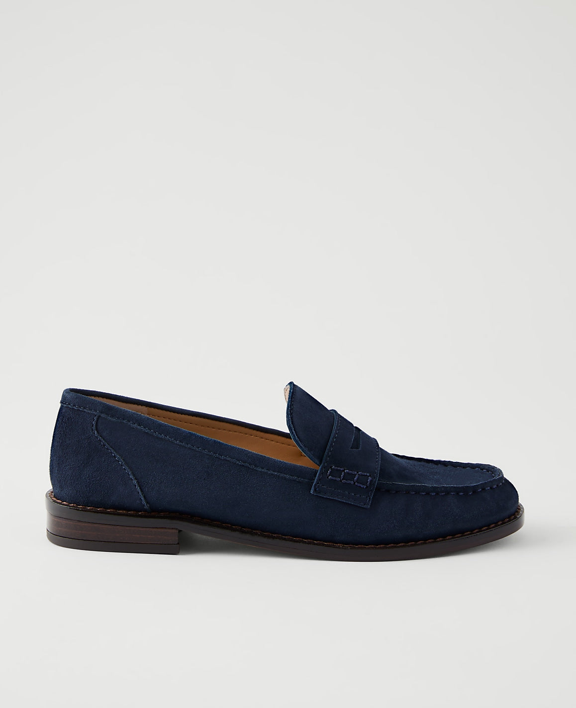 Weekend Suede Penny Loafer | Ann Taylor