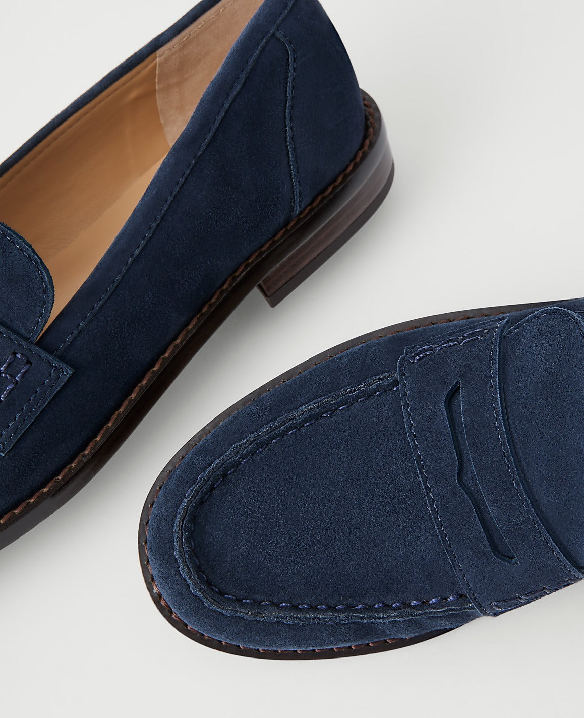 Weekend Suede Penny Loafer | Ann Taylor