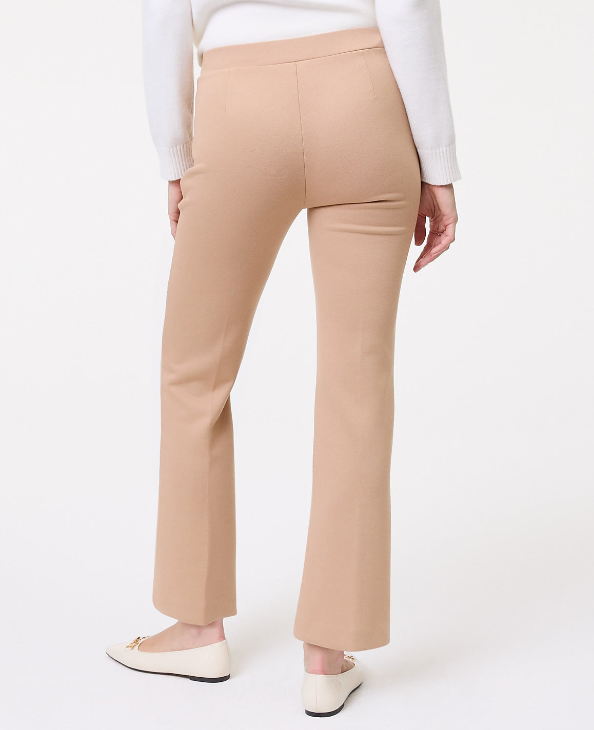 Petite Weekend Easy Fit Flare Ankle Pant | Ann Taylor