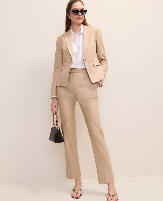The Petite Everyday Ankle Pant in Linen Blend | Ann Taylor