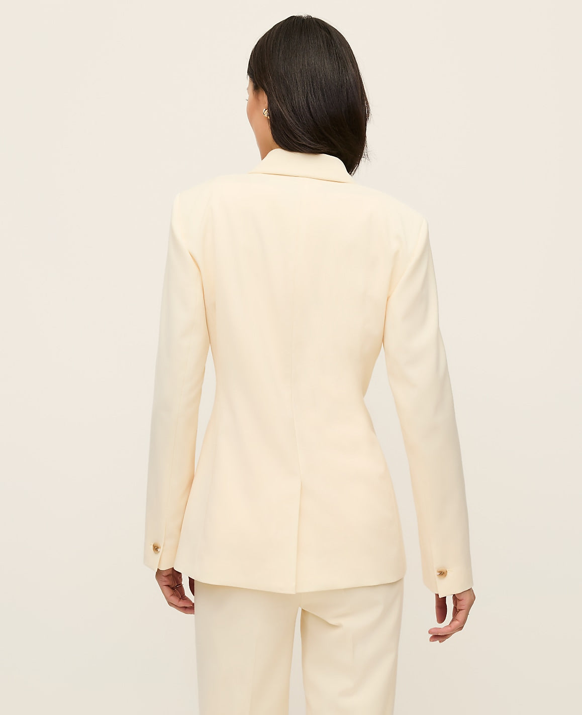 The Petite Fitted Long Blazer | Ann Taylor