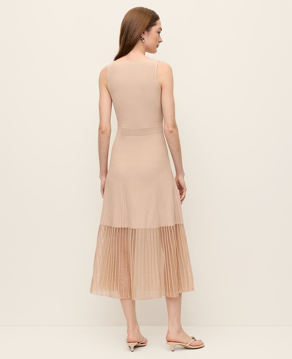 Petite Square Neck Ribbed Sweater Dress | Ann Taylor
