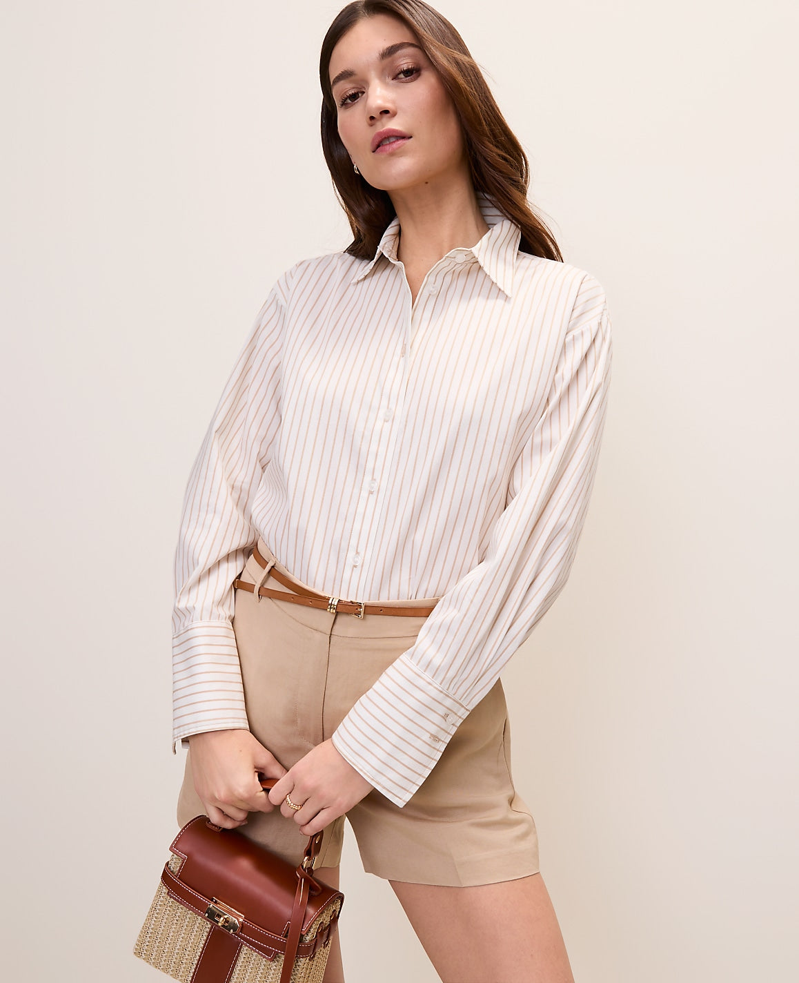 Striped Button Down Shirt | Ann Taylor