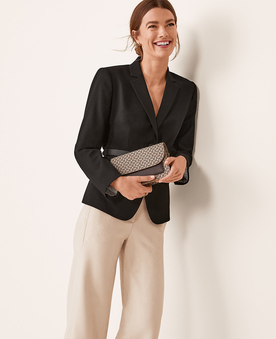 The Notched Two Button Blazer in Seasonless Stretch | Ann Taylor